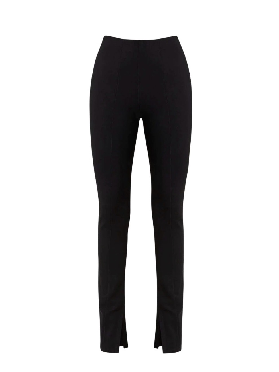 Nwt Revolve Anine Bing Max Midrise Signature Split Tailored Pants Black Size 34
